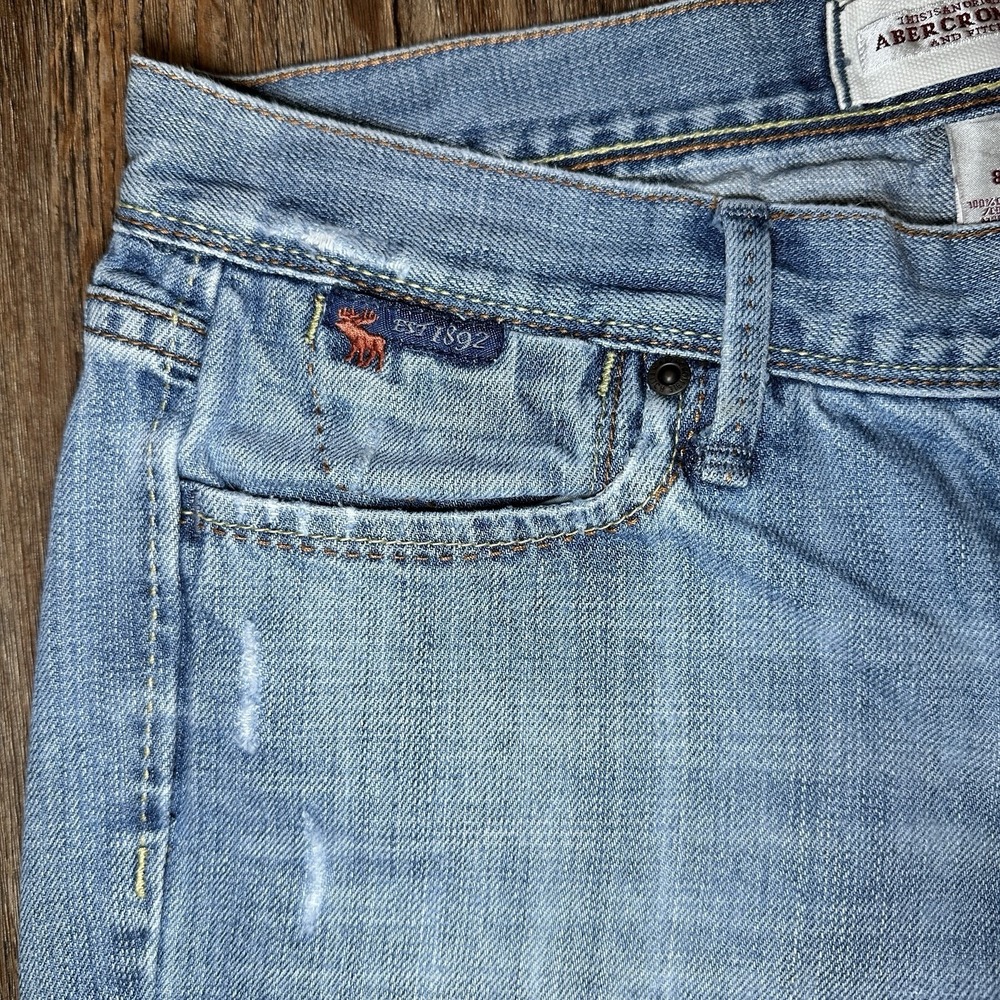 Abercrombie & Fitch Women's 8 Bootcut Light Wash Blue Jeans Y2K Vintage 90s - Picture 2 of 8